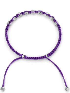 Unisex Purple Macrame Bracelet from Lagos Size S(7)